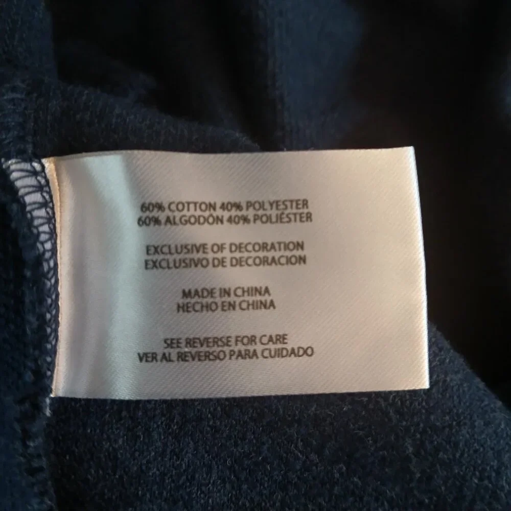 Banana Republic navy cotton blend crewneck sweater men's size L